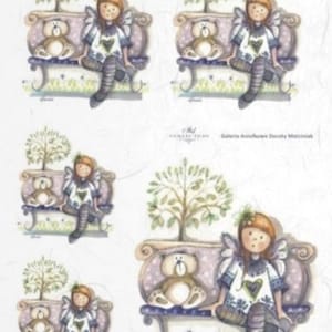 Rijstpapier voor decoupage aquarel sprookjes collage, decoratief moerbei zijdepapier. Vlotten, tijdelijke scrapbooking, R0160