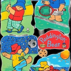 Troqueles de papel del oso Paddington para decoupage, scrapbooking, fabricación de tarjetas, manualidades decorativas con papel, Mamelok England 1906