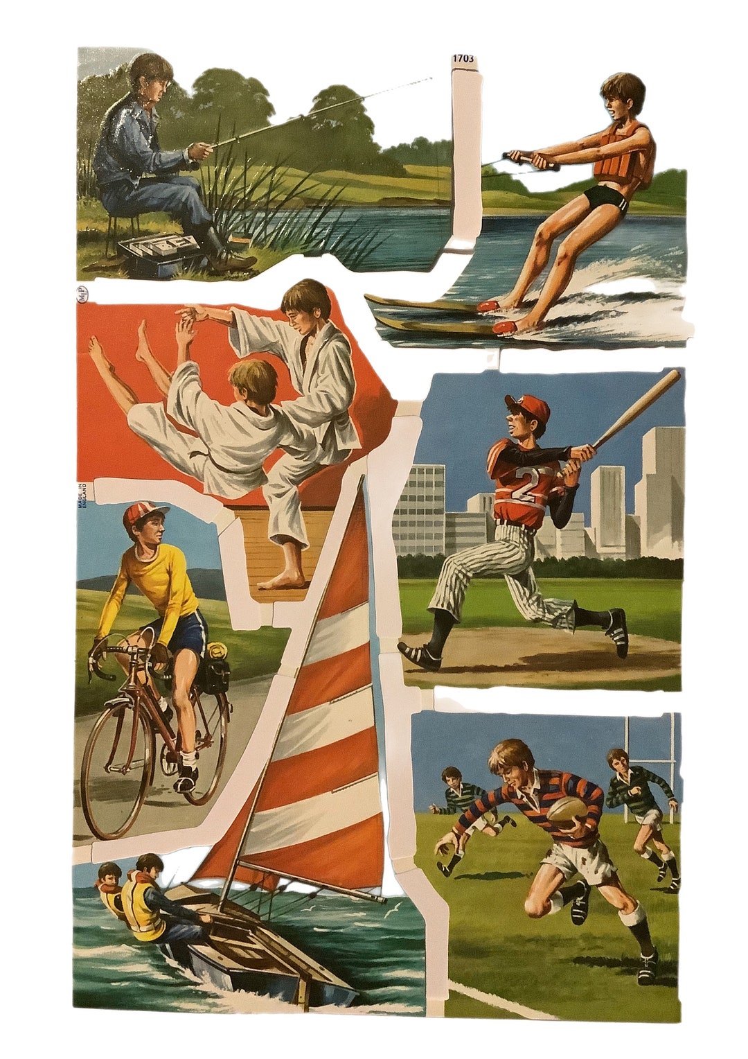 Vintage MLP Die Cut Embossed Paper Scraps Children Decoupage Etsy