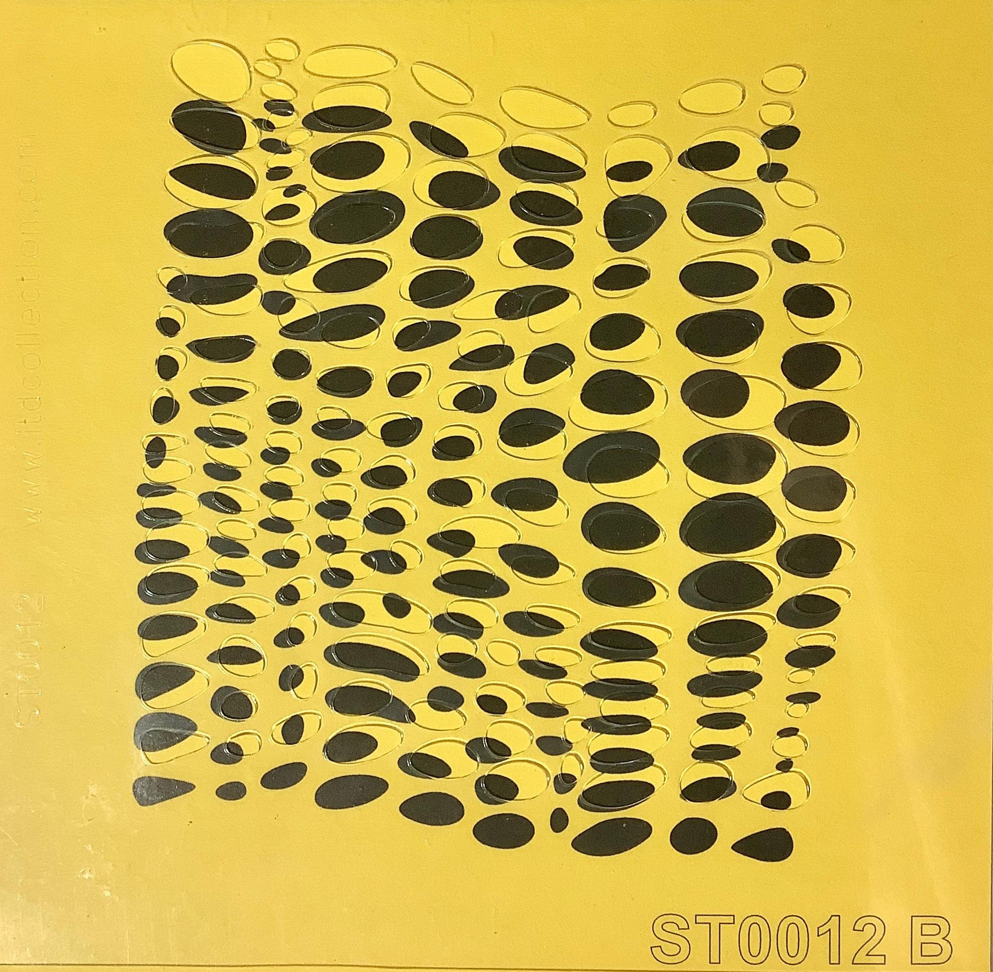 Flexible, Reusable Pebble Stencil For Painting, Card Making, Decorative Paper Crafts, Furniture, Wall And Candle DIY Decor