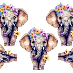 Papier de riz pour décoration / éléphants éphémères pour scrapbooking / travaux manuels décoratifs en papier / décoration de chambre d'enfant / meubles à faire soi-même