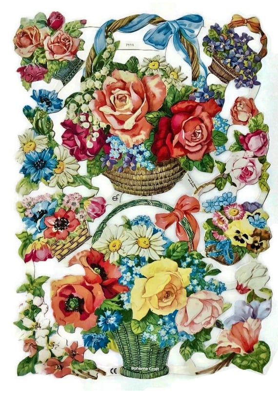 Lot De Chutes De Tissu Floral - 4 Motifs Mélangés En Coton/polycoton - Neuf Pour Créations DIY