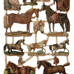 Vintage Style Pferd Die Cut Scraps: Altpapier Ephemera Bild 3