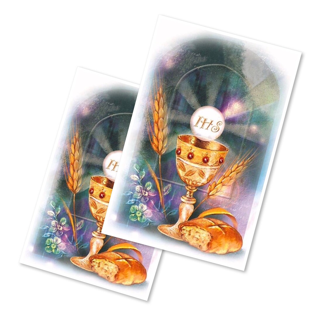 2 Small Religious Christian Rice Paper Sheets for Decoupage, Card ...