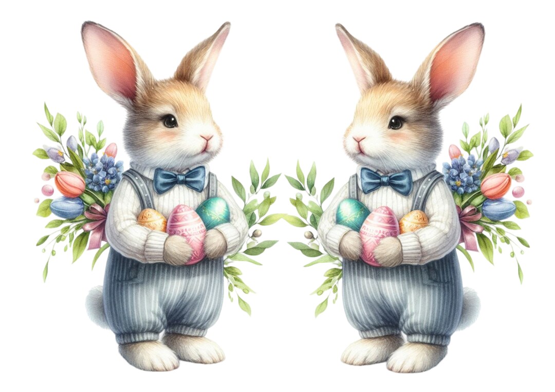 Bunny Rabbit Rice Paper for Decoupage, Scrapbooking, Card Making ...