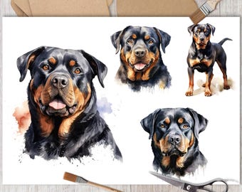 Rottweiler Dog Rice Paper: Decoupage, Scrapbooking, Card Making