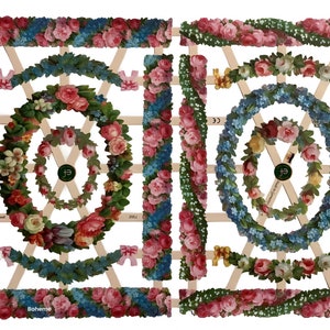 Troqueles de papel con borde de rosas para decoupage, scrapbooking, manualidades decorativas con papel, fabricación de tarjetas, diarios, decoración con velas, EF 7352