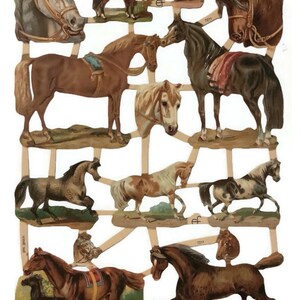Vintage Style Pferd Die Cut Scraps: Altpapier Ephemera Bild 9