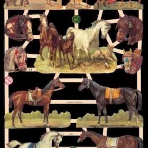 Troqueles de papel con forma de caballo para decoupage, scrapbooking, manualidades decorativas, fabricación de tarjetas, diarios, decoración con velas, EF 7322