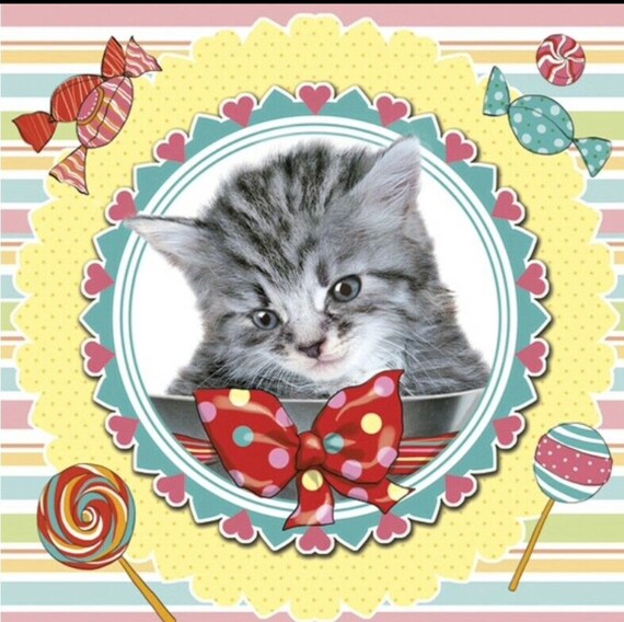Papier de Riz Decoupage arm0000204 serviette vintage Cat Supplies Craft Scrapbooking Papier de Riz Decoupage arm0000204 serviette vintage Cat Supplies Craft Scrapbooking
