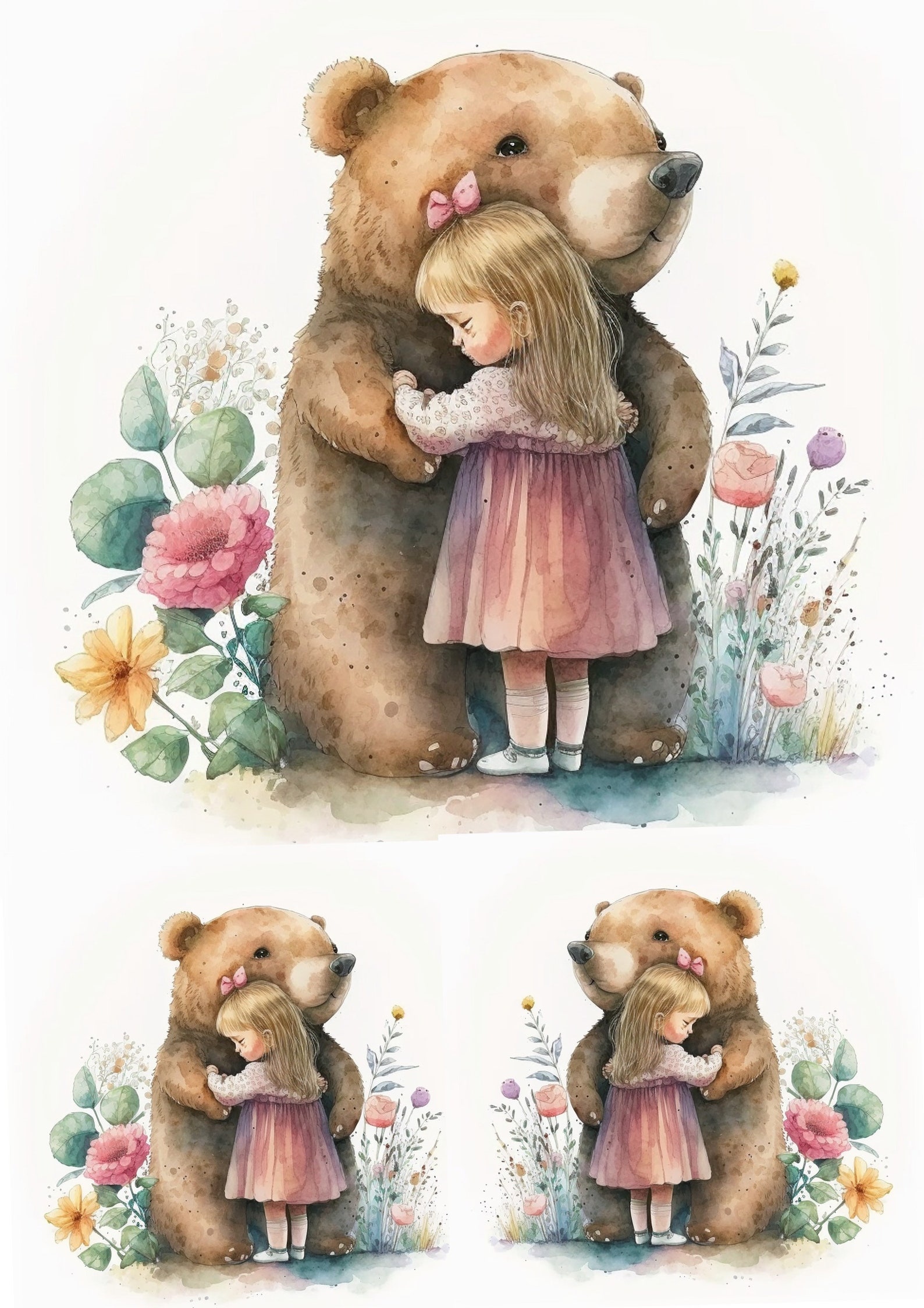 Teddy Bear Rice Paper for Decoupage: Nursery Art, Card Making - Etsy
