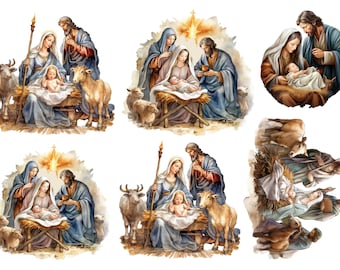 Rice Paper for Decoupage, Christmas Nativity Washi Mulberry Paper, Scrapbooking Ephemera, Card Making, 1 A4 Sheet