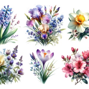 Lentebloemen rijstpapier voor decoupage / Scrapbooking / Kaarten maken / Ephemera/ Journal/ A4