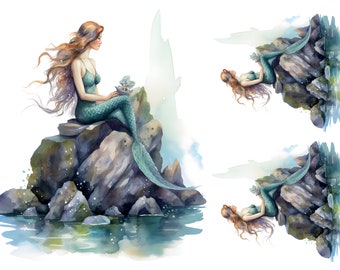 Mermaid Rice Paper For Decoupage, Card Making, Furniture DIY, Decorative Paper Crafts, Scrapbooking