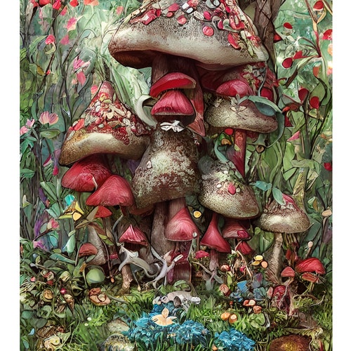 Rice Paper for Decoupage / Fantasy Fairy House / Mulberry Etsy UK