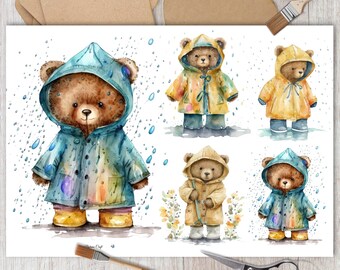 Rice Paper For Decoupage, Teddy Bear Collage Sheet, A4 A5