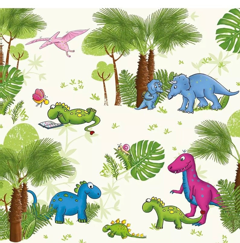 Buy 4 Decoupage Paper Napkins Dinosaur Collage Decorative Paper Online