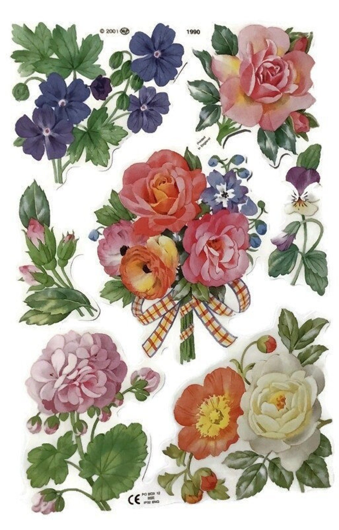 Vintage MLP Die Cut Embossed Paper Scraps Pansy Flowers Etsy