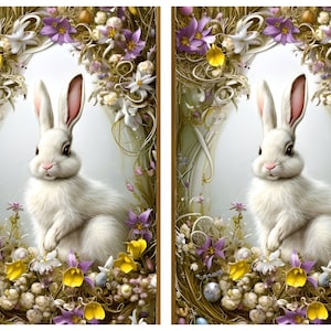 Weißes Kaninchen Reispapier für Decoupage, Ostern Collage, Kinderzimmer Dekor, dekoratives Papierhandwerk, Möbel DIY, Transferfolie