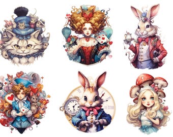 Sprookjesachtig Alice-rijstpapier voor decoupage, decoratief papier, knutselen, kaarten maken, scrapbooking en tijdschriften