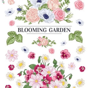 Blooming Flower Garden Rice Paper for Decoupage, Card Making, Decorative Paper Crafts, Furniture Decor, Mixed Media, Journals, PD173