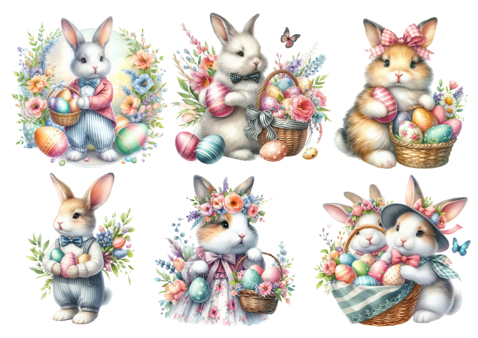 Bunny Rabbit Rice Paper for Decoupage, Card Making, Journals and ...