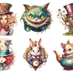 Fairytale Alice Rice Paper for Decoupage, Decorative Paper Crafts, Card Making, Scrapbooking And Journals