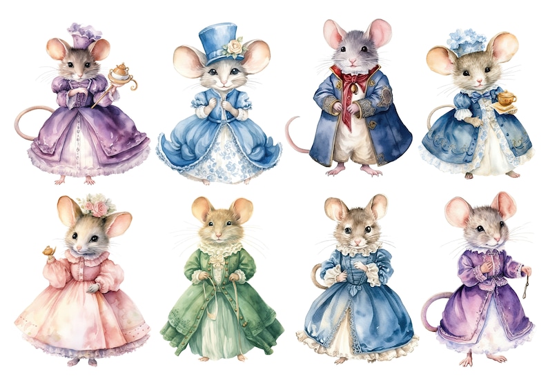 Fairytale Mice Rice Paper: A4 Decoupage Sheet, Scrapbooking - Etsy