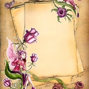 Papier de riz féerique pour découpage, travaux manuels en papier décoratifs, fabrication de cartes, albums éphémères de scrapbooking, techniques mixtes, carnets, collage féerique, A4, PD36