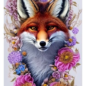 Papel de decoupage de zorro para muebles, bricolaje, decoración, scrapbooking, fabricación de tarjetas, bricolaje, decoración de muebles, manualidades con papel decorativo