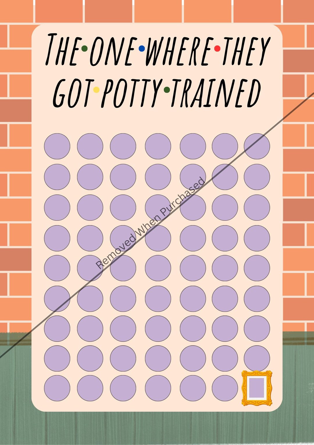 Friends Potty Chart - Etsy