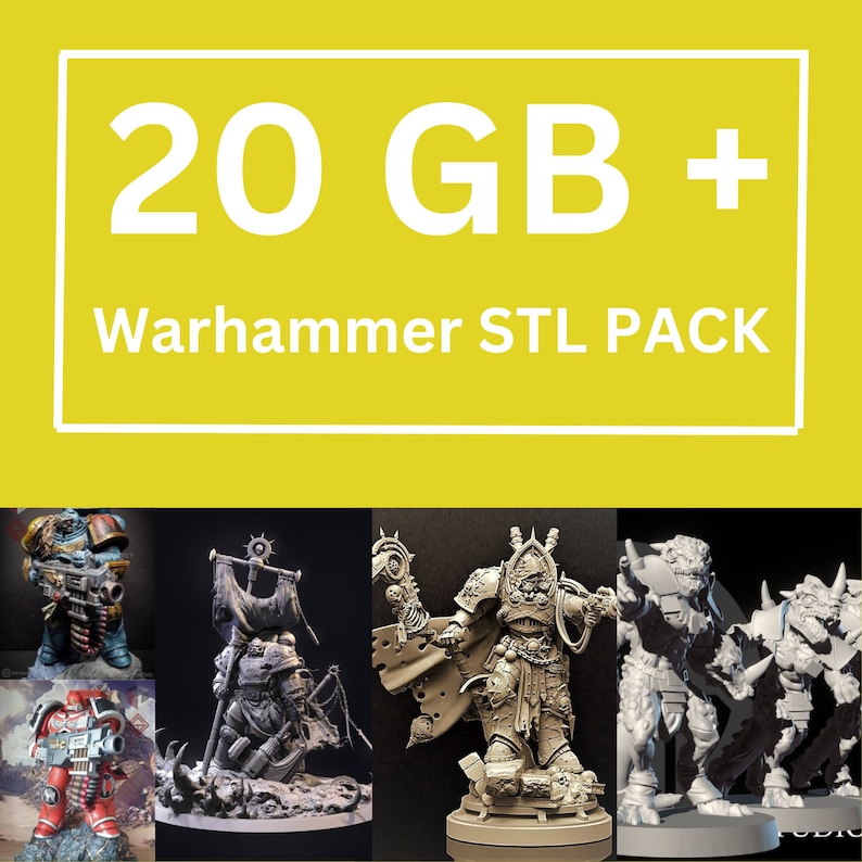 Warhammer 3d Stl Files Stl Files for 3d Printing Warhammer - Etsy Finland
