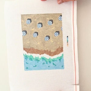 Positano Beach Needlepoint Canvas