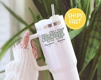 Nanny tumbler personalized with grandkid name, nanny coffee mug, cute tumbler nanny birthday, travel tumbler personalized nanny mother day