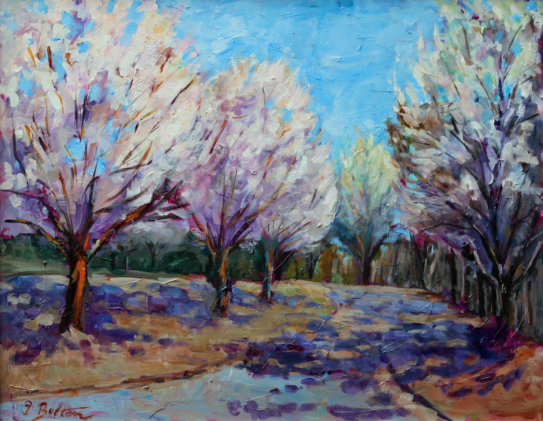 Spring Time Painting, Original Oil Painting, Landscape Still Life ...