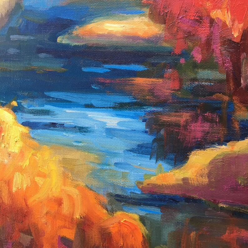 North Carolina Coast Marsh Painting Original Painting Oil Etsy