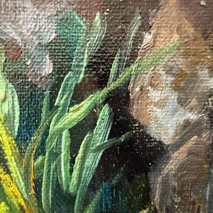 Lupine Flower Painting, Original Oil Painting, Modern Still Life, French Landscape Painting, Nature Painting, Medium Size. Gift Item image 7