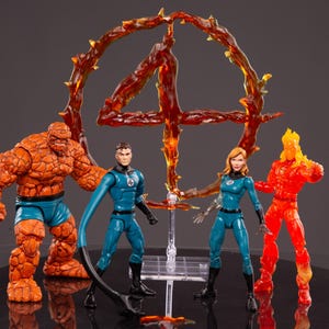 Fantastic Four - Human Torch Flaming Four - 1:12 Scale Display