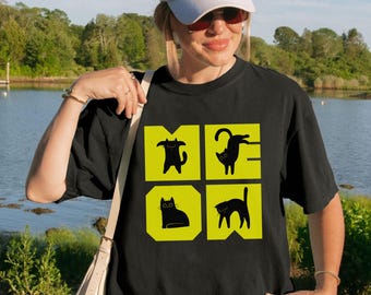 Funny Cat Shirt, Love Cat Shirt, Cute Cat Graphic Tee, Cat Lover Gift, Minimal Cat Shirt, Cute Kitty Tee, Pet Lover Gift, Trendy Graphic Tee