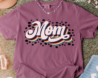 Retro Mom Shirt, Cute Mama Tee, Trendy Graphic Tee for Women, Minimalist Mom Shirt, Gift for Mom, Mothers Day Gift, Minimalist Mom Shirt