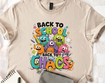 Lehrer-Shirt zum Schulanfang, Shirt für den ersten Schultag, Niedliches Monster-Lehrer-Shirt, Comfort Colors Lehrer-Shirt, Lustiges Schul-Shirt