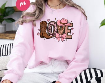 Sudadera Love, Sudadera Valentine, Camiseta Love, Sudadera Rosa, Sudadera de Mujer, Sudadera de Moda, Regalo para Ella