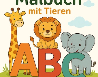 ABC Animal World Kleurboek - Educatief kleurboek voor kinderen | Direct PDF downloaden
