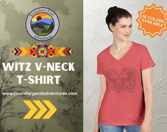 Witz-T-shirt met V-hals voor dames – Zacht lichtgewicht katoenen T-shirt met flatterende pasvorm voor dagelijks gebruik, evenementen of custom prints