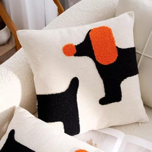 Funda de cojín bordada con animales, 45 x 45 cm, de felpa, para sofá, guardería, decoración bonita para verano y vuelta al cole.