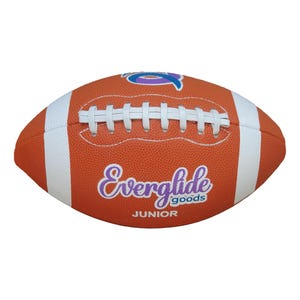 EverGlide Handmade American Football – PU Leather Junior & Senior Sizes – Durable Grip Laces – Training, Practice, Backyard Play