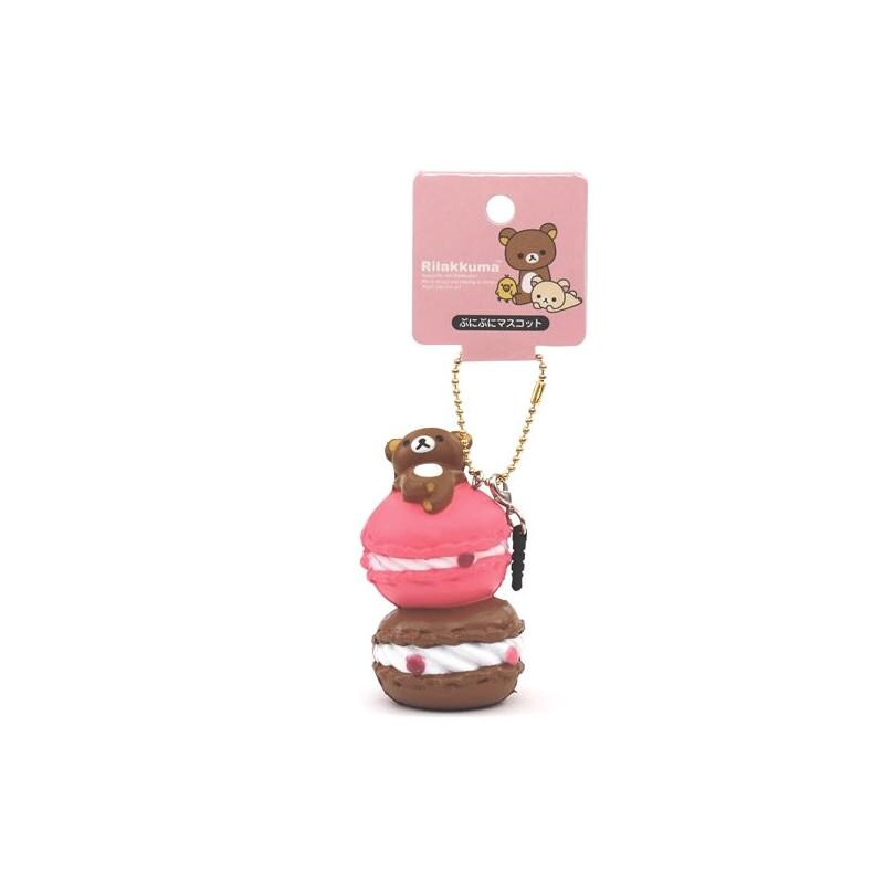 Rare Authentic RILAKKUMA Stacked MACARONS Squishy Charm JAPAN so