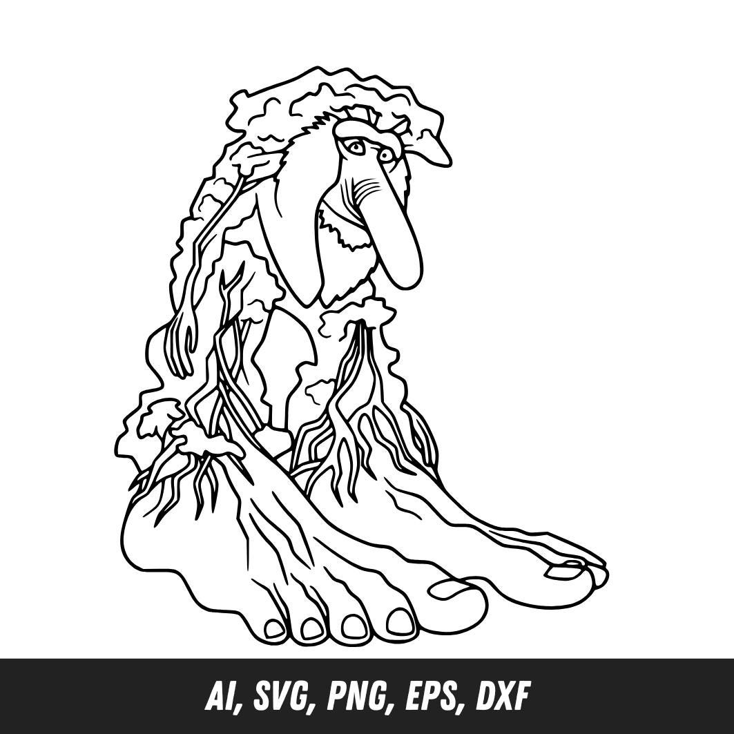 Three Foot Monster Tree Foot Monster SVG: Weird Surreal Meme Clipart (digital Download) - Etsy
