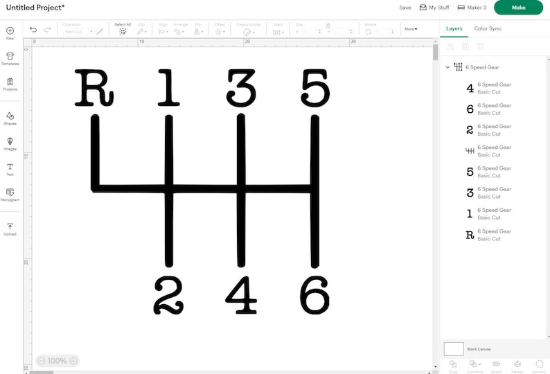 6 Speed Gear Shift Pattern Svg Png Dxf Ai Eps Manual Transmission