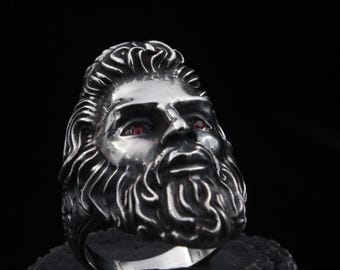 Zeus Silver Ring – Handmade 925 Sterling Greek God Power Jewelry Gift for Men